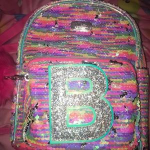 Mini Rainbow Justice backpack initial B